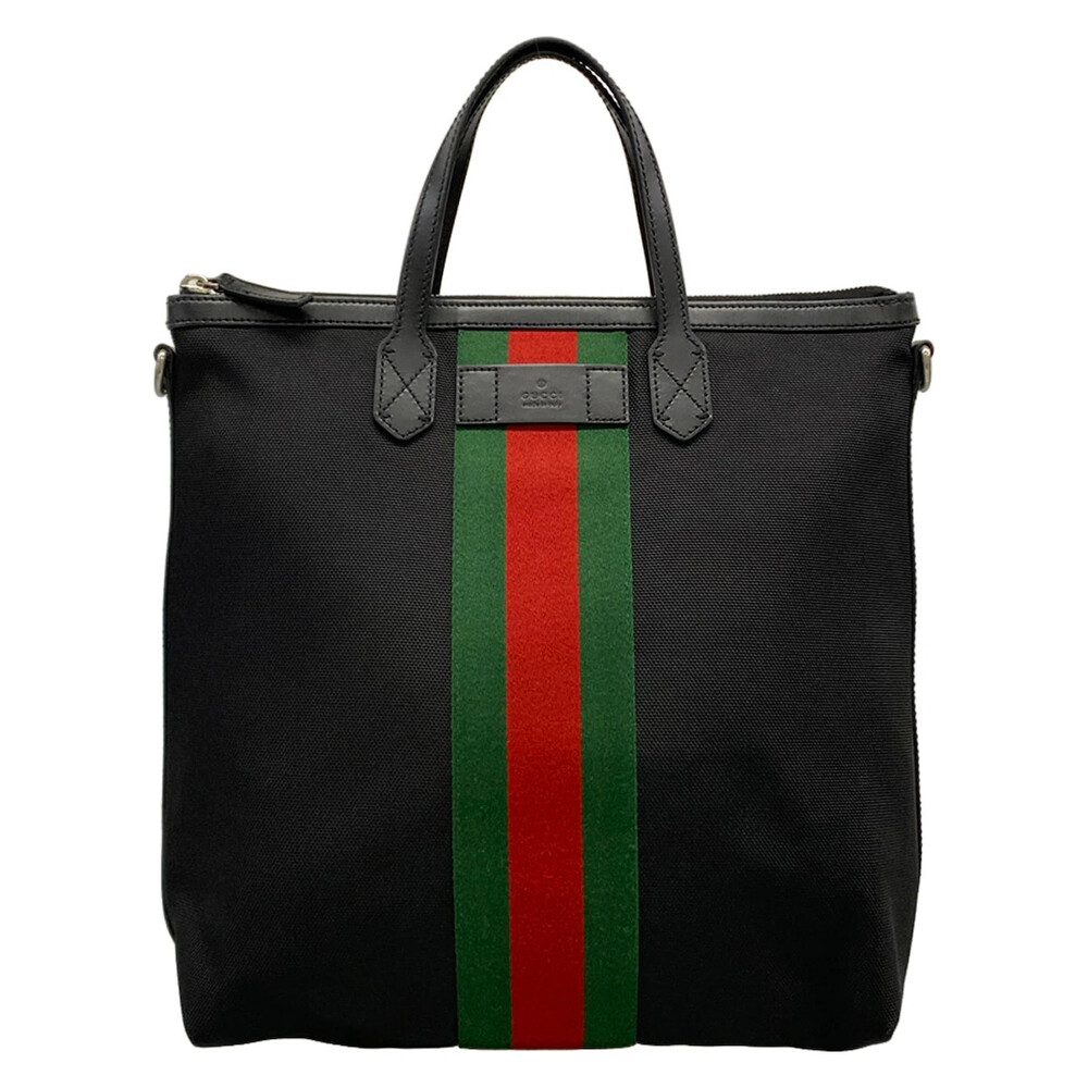 Gucci Shelly Black Red Green Nylon #305673G10B